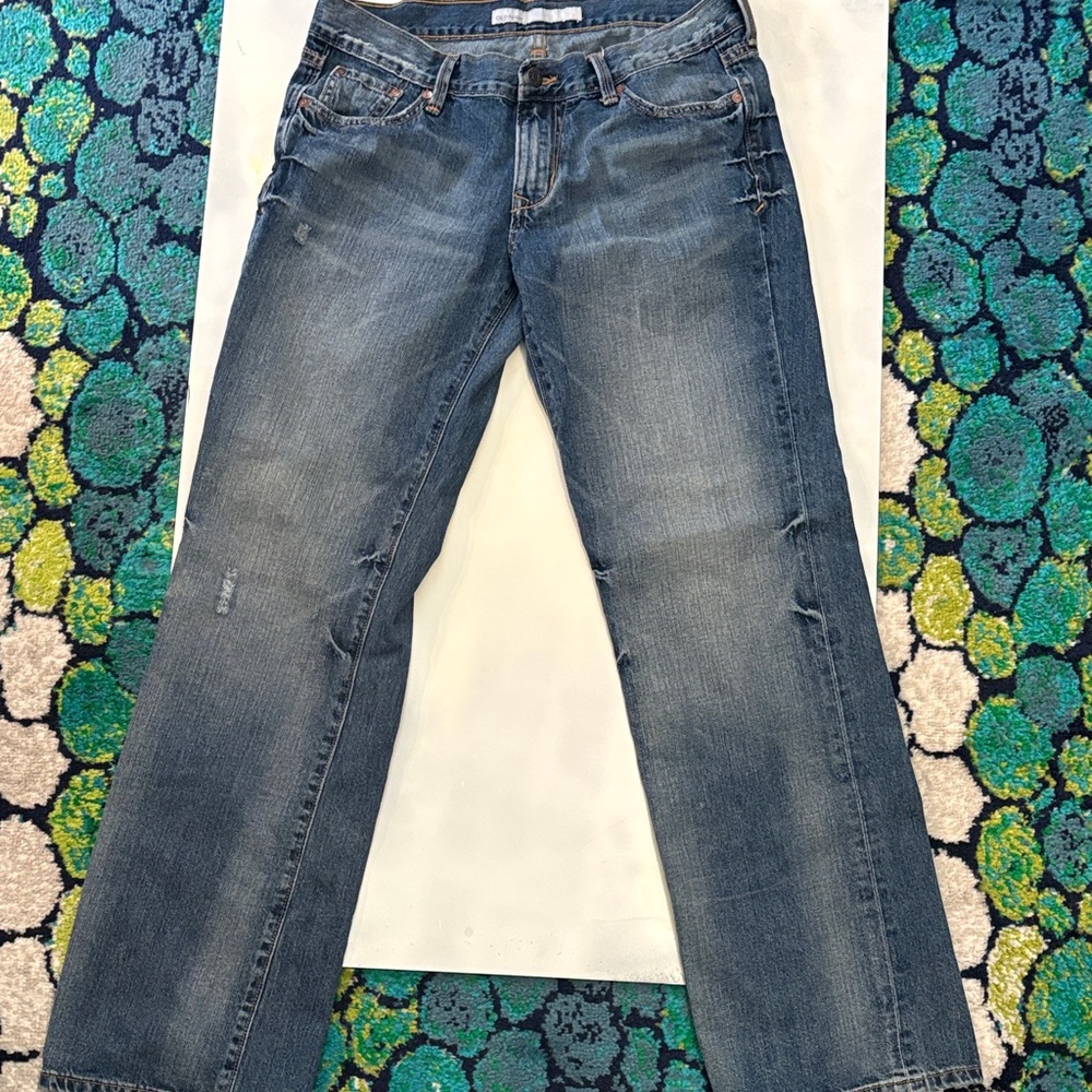 Old Navy Women's Blue Straight Leg Jeans